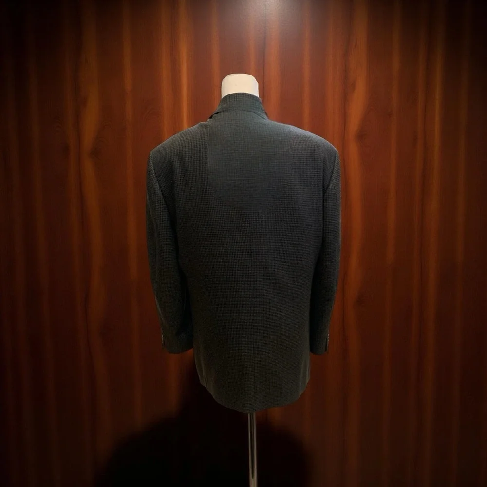 Oscar De La Renta Blazer Men 42R Brown Wool Tweed Two Button Sportcoat  VTG